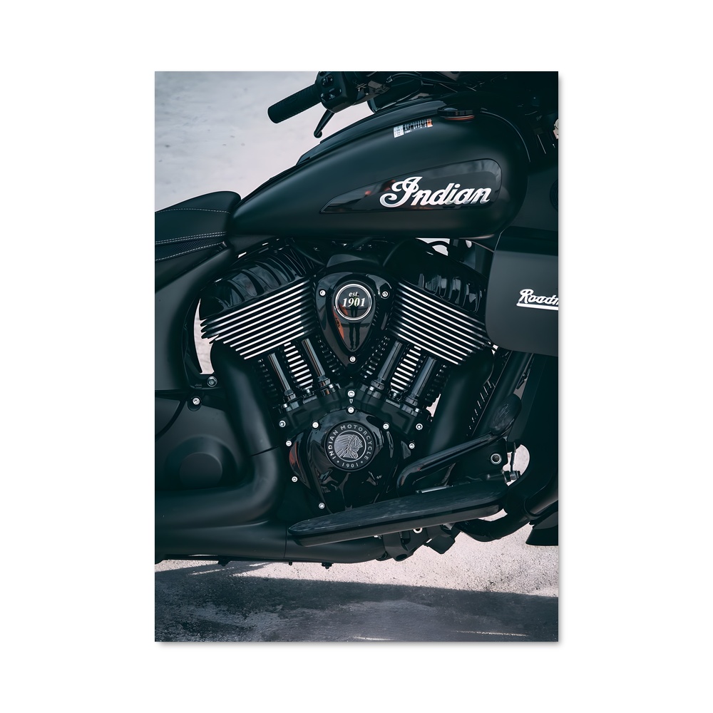 Poster magnifique moto indienne